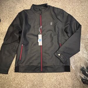 IC COLLECTION Black Jacket with Red Accents